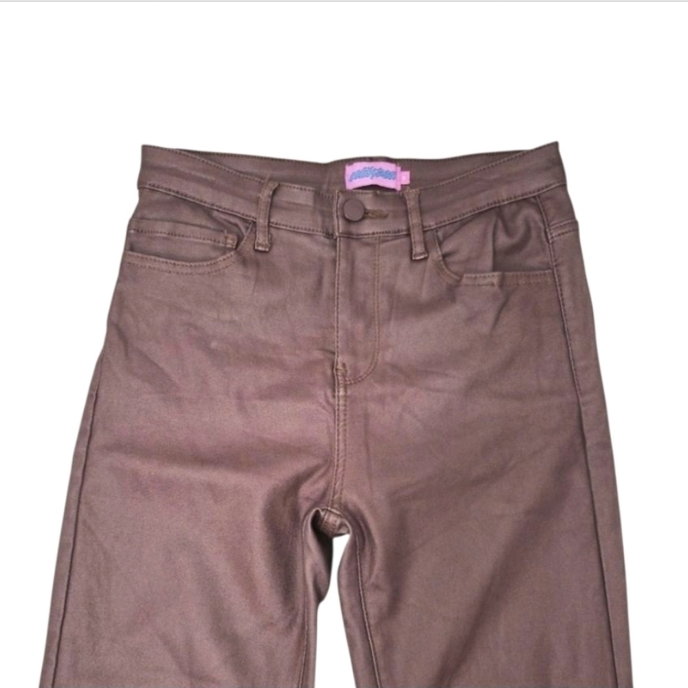 Edikted Luna Faux Leather Flare Pants Size Medium - Picture 7 of 16